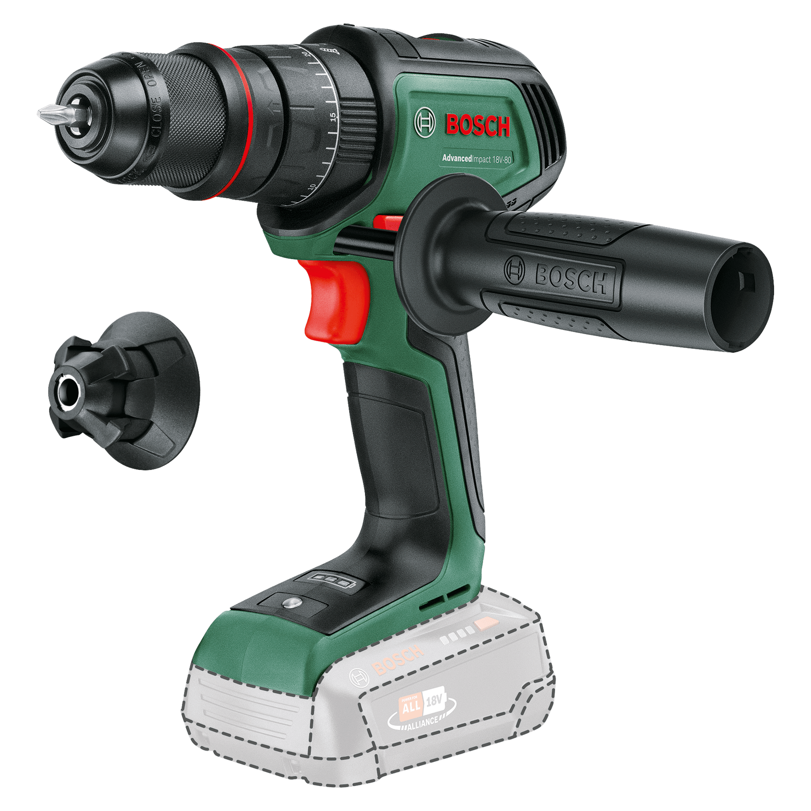 Delme ve Vidalama Aleti | AdvancedImpact 18V-80 Quicksnap